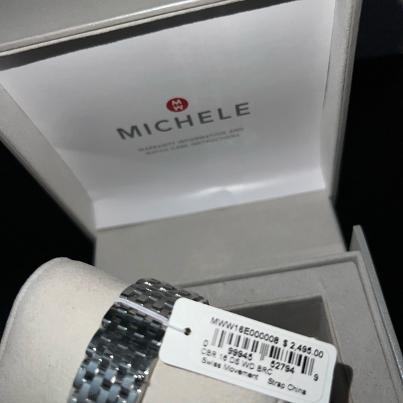 Michele Caber Diamond Watch NWT - Picture 7 of 9